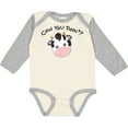 thumbnail image 3 of Inktastic Cow You Doin'? Cute Cow Boys or Girls Long Sleeve Baby Bodysuit, 3 of 5