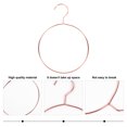 thumbnail image 3 of Viveous Scarf Ring Hanger Belt Rack Round Stainless Steel Non- Tie Rack Hanging Hook Closet Accessory Organizer Holders Rose, 3 of 10