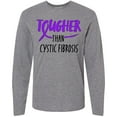 thumbnail image 3 of Inktastic Tougher than Cystic Fibrosis Long Sleeve T-Shirt, 3 of 5