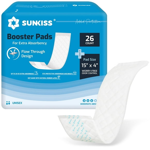 Almohadillas de refuerzo SUNKISS Trustplus 15 x 4, absorción extra de 26 quilates