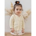 thumbnail image 4 of BemeyourBBs Baby Girls Long Sleeves Sweater Solid Color Button Infant Cardigan, 4 of 9