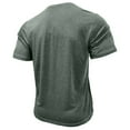 thumbnail image 5 of DPTALR George Men's Henley Shirts,Short Sleeve Summer Casual,Classic Cotton T-Shirts with Pocket,Button Shirt,Green,Big and Tall Men XXXL, 5 of 5