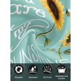thumbnail image 7 of Sunflowers Cloth Napkins Set of 6 Reusable Dinner Napkins, Modern Bee You Are My Sunshine Teal Green Cocktail Napkin Washable Table Napkins for Wedding/Holiday Party/Baby Shower 20"x20", 7 of 7