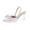 Silver, variant on Women Glitter Fabric Bow Slingback Heels Pointed Toe Comfortable Footwear For Party Daily Casual Outdoor Activities