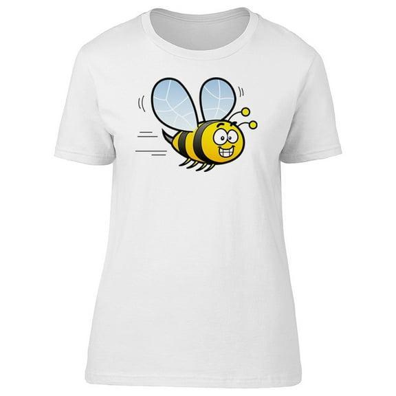 Adorable Happy Bee Cartoon Tee Women's -Image by Shutterstock