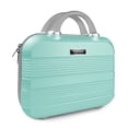 thumbnail image 1 of Estuche de viaje para maquillaje GigabitBest, carcasa rígida de 14 pulgadas, color verde ópalo, 1 of 9