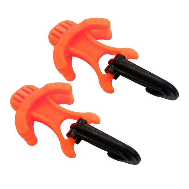 Yimiti 2 Pack Régulateur de Plongée sous-Marine Porte-Pieuvre Embout de Rétention avec Clip--Orange