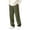 #Army Green, variant on Fanshiluo Men's Corduroy Wide Leg Casual Pants, Elastic Waist Straight Loose Fit Trousers,L,Big and Tall Men