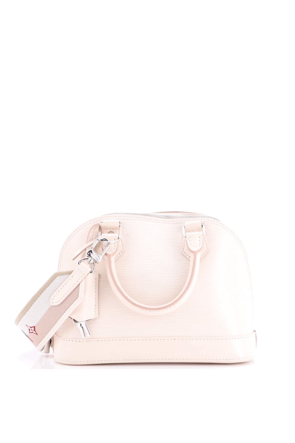 Pre-Owned Alma Handbag Epi Leather with Logo Jacquard Strap BB By Rebag