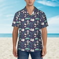 thumbnail image 5 of Uemuo Bamboo Panda Printed Regular Fit Short Sleeve Casual Hawaiian Shirt for Men,Aloha shirt,Tropical shirt,Floral print shirt,Vacation Beach shirt-3X-Large, 5 of 9