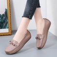 thumbnail image 4 of Women's Casual Loafers Slip On Leather Shoes Lightweight Casual Walking Shoes Female Moccasins Classic Penny Loafer Flats Boat Shoes, 4 of 9