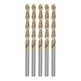 thumbnail image 1 of 5uds Helicoidales Brocas 3,5mm Titanio Revestido (HSS-E) M42 Alta Velocidad Acero 8% Cobalto Recto Vástago para Inoxidable Acero Aluminio Aleación Metal, 1 of 5