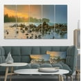 thumbnail image 1 of Coucher de Soleil sur la Plage Romantique - Impression sur Toile Paysage, 1 of 3