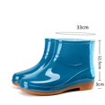 thumbnail image 3 of Rain Boots for Women Waterproof Ankle Garden Shoes Anti Slipping Rubber Short Rainboots for Ladies, 3 of 5
