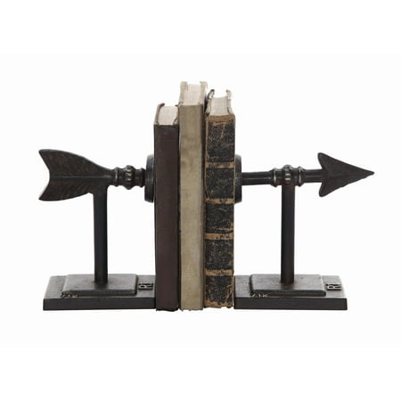 UPC 807472766225 product image for Woven Paths Arrow Shaped Cast Iron Bookends  7   Antique Bronze | upcitemdb.com