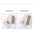 thumbnail image 4 of Inteprter Accesorios para camino de mesa, diseño de escena interior para el hogar, cubierta de con borlas de lino y algodón, adorno de mesa, Decoración del hogar Tipo 2 Inteprter HA066875-02, 4 of 6