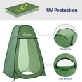 thumbnail image 2 of Portable Pop Up Privacy Shower Tent, Spacious Changing Room, Dressing Room, Sun Sunshade Canopy Outdoor Rain Shelter, Backpack Privacy Shelters for Camping, Hiking, Beach, Toilet, Green, 2 of 8