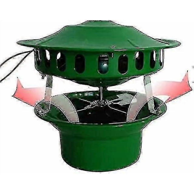 Electric Chimney Fan for BBQ Hut Fireplace Thermo Stove Wood Oven - 80W
