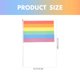 thumbnail image 2 of KAKOWELY Bandera arcoíris de poliéster de 30 piezas, bandera del orgullo LGBT, pancarta portátil para exteriores para fiesta, 2 of 4
