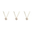 thumbnail image 2 of Guardoinrt Collier Pendentif Collier Ras du Cou Bijou en Strass Cadeau Personnalisé Type 2 Or Rose 3Set, 2 of 6