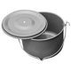 thumbnail image 4 of Olla colgante de aluminio, olla portátil para acampar con tapa, juego de utensilios de cocina portátil para acampar al aire libre, acampar, hacer senderismo y picnics., 4 of 6