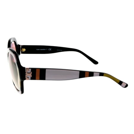 Best Tory Burch TY7120 17301T Metallic White / Orange Square Sunglasses deal