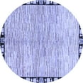 thumbnail image 1 of Ahgly Company Indoor Round Abstract Blue Modern Area Rugs, 6' Round, 1 of 4