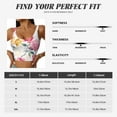 thumbnail image 5 of Uemuo Colorful Flowers Pattern Women's Sports Bra - High Impact Support, Breathable, and Comfortable Athletic Bra for Running, Yoga, and Workouts, 5 of 9