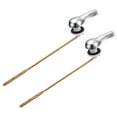 thumbnail image 1 of Unique Bargains 2 Pack Toilet Handle Replacement Front Mount Toilet Flush Trip Lever, ABS Iron, 1 of 6