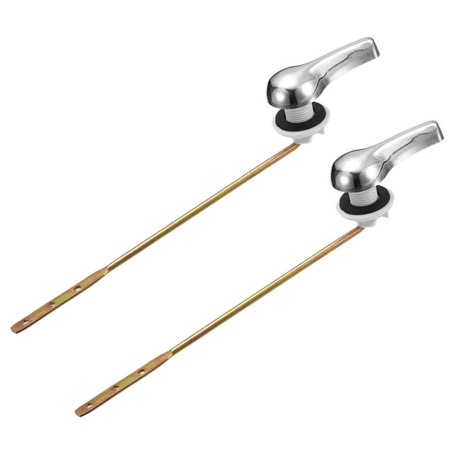 Unique Bargains 2 Pack Toilet Handle Replacement Front Mount Toilet Flush Trip Lever, ABS Iron