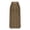 Coffee, variant on Womens Boho Maxi Skirt Summer Casual High Waist A-Line Flowy Long Skirt with Pockets Belt for Beach Vacation Green S