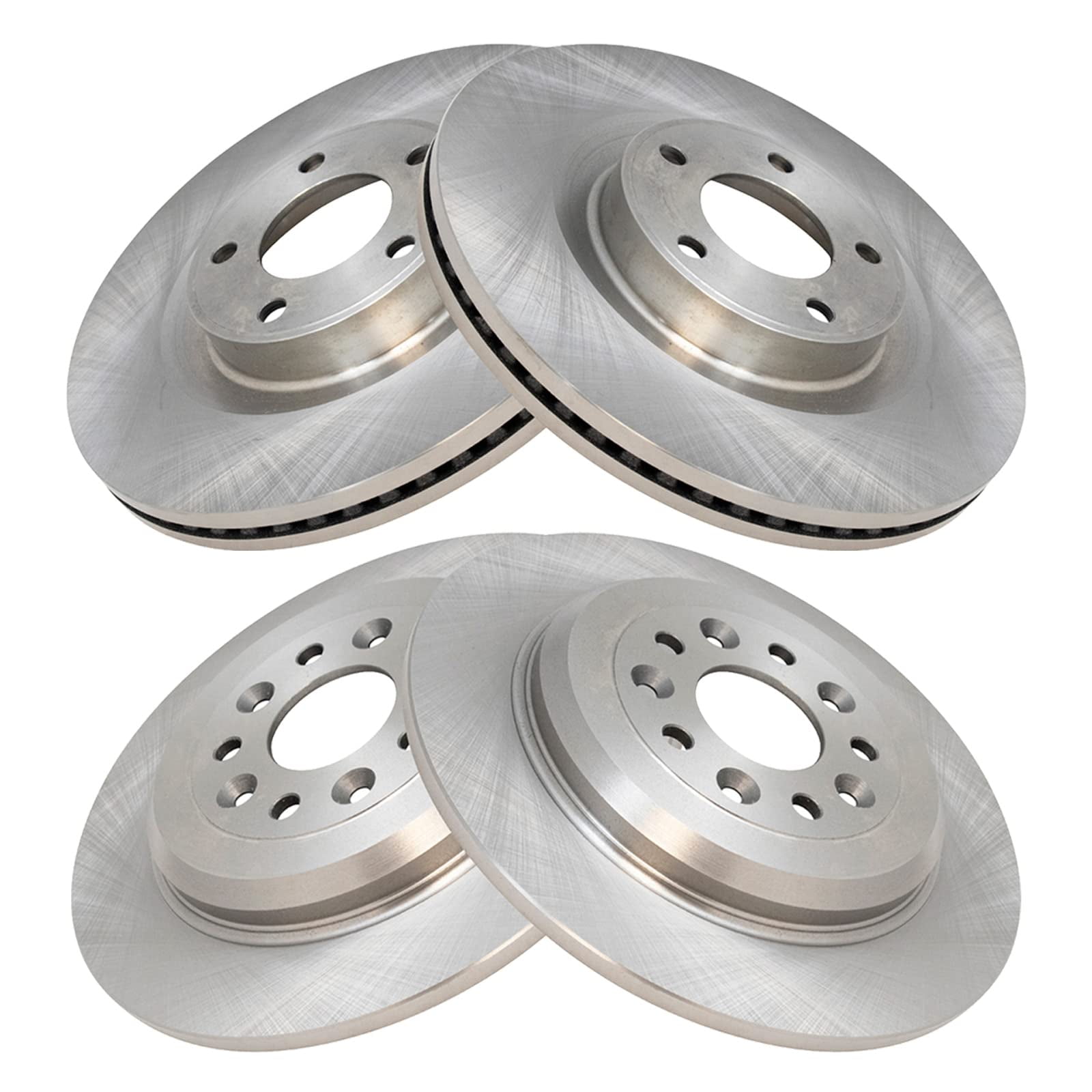 TRQ Front & Rear Brake Rotors Set Fits Select 2011-2014 Ford Edge 2011-2015 Lincoln MKX