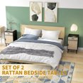 thumbnail image 4 of HOMCOM Bedside Table Set of 2 with Storage Drawer for Bedroom Living Room, 4 of 10