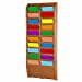 thumbnail image 3 of Wooden Mallet 20 Pocket wall Mount Magazine Rack in Medium Oak, 3 of 3