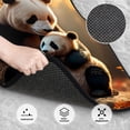 thumbnail image 3 of Naloa Maple Forest Panda Car Foot Mat Set of 4 Pieces - Universal Floor Liner Neoprene Full Set Floor Mats for Cars Trucks SUV, 3 of 7