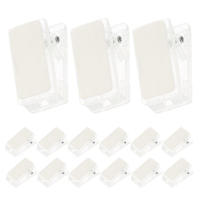 TABLETREANDS 60Ud Clips Plásticos Transparentes Con Resorte Para Sujetar Credenciales Y Tarjetas
