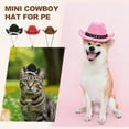 thumbnail image 6 of Uxcell Dog Cowboy Hat, Mini Cowboy Hat for Pet with Chin Strap Adjustable Cosplay Cap Star Decor, (Black, M), Intended for Dogs and Cats / Halloween Costume / Party Decoration, 6 of 7