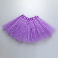 thumbnail image 3 of Godom Toddler Girls Sequins Tutu Skirt 2T-8T Rainbows Tulle Princess Ballet Dress Party Costume,Purple, 3 of 4