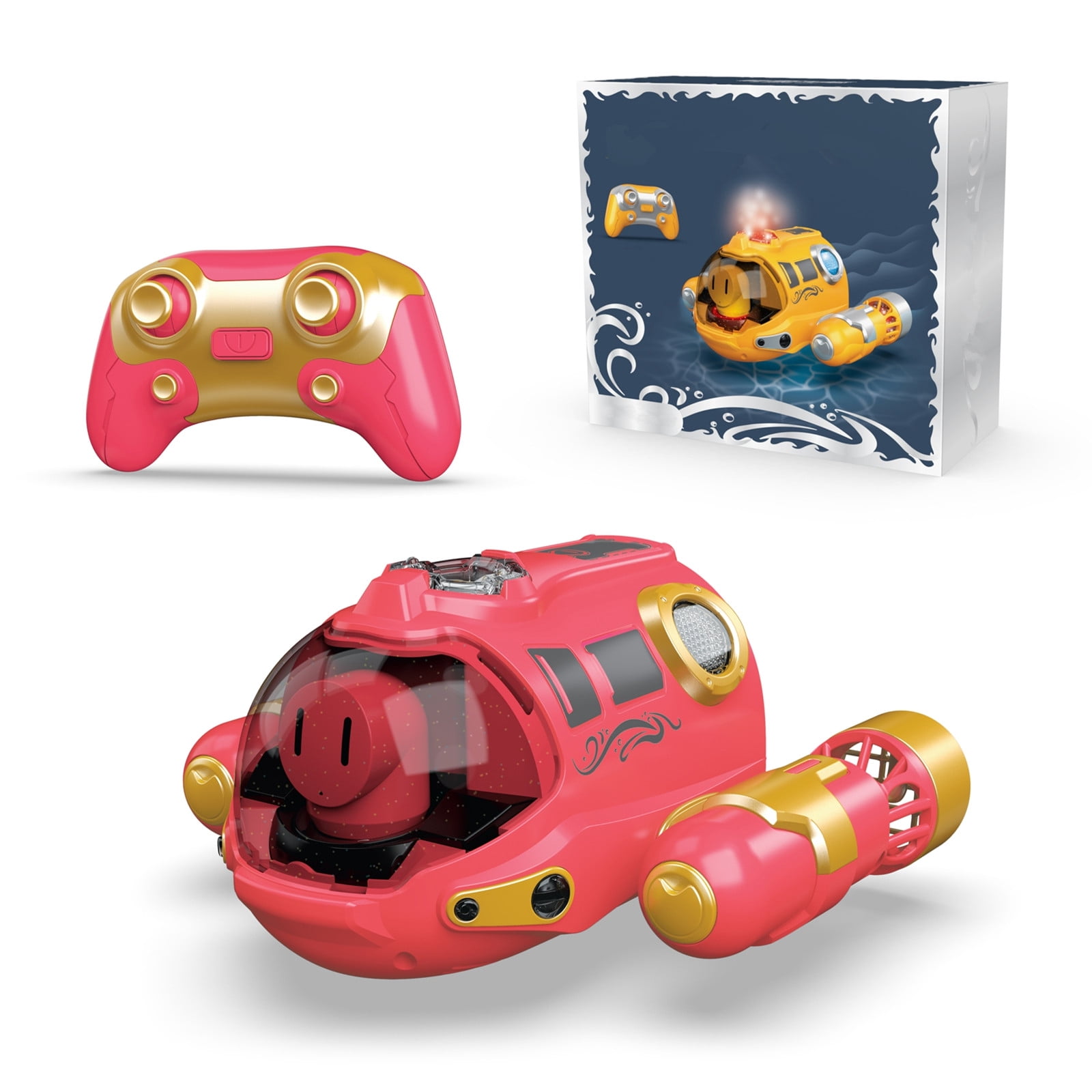 Red Double Propellers Remote Control Spray Motor Boats For Pool Tub Rc Water Summer Toy Boats