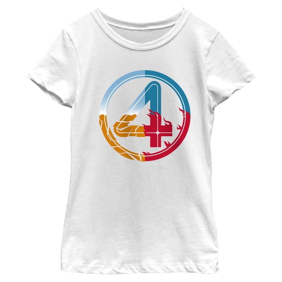 Girls The Fantastic Four: First Steps Power Emblem T Shirt