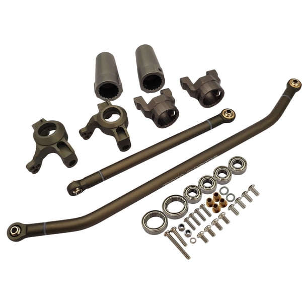 1/10 RC orugas coche de aluminio Acoplamiento de dirección de de dirección para accesorios de piezas de mejora Axial Wraith - De Sunnimix nudillo de dirección de coche rc