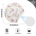 thumbnail image 2 of Ryvnso Flamingo Flowers Round Plate Mats Dining Table Placemat Set of 4 for Holiday Decoration, 2 of 7