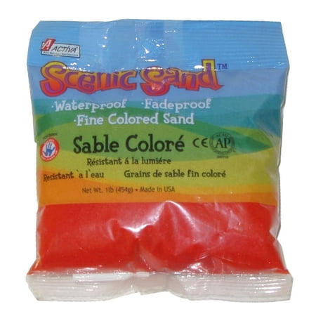 UPC: 0036061144810 | Activa Scenic Sand 1 lb. Bright Red