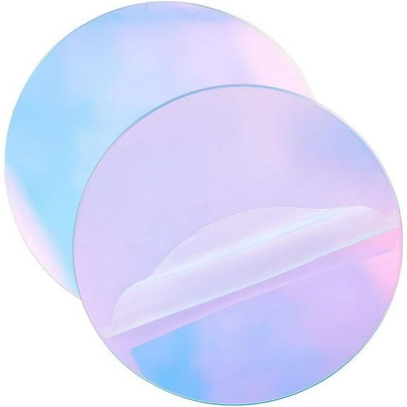 2pcs Clear Circle Acrylic Plates 7.87" Round Acrylic Blanks Acrylic Discs Sheet Colorful Transparent Acrylic Panel