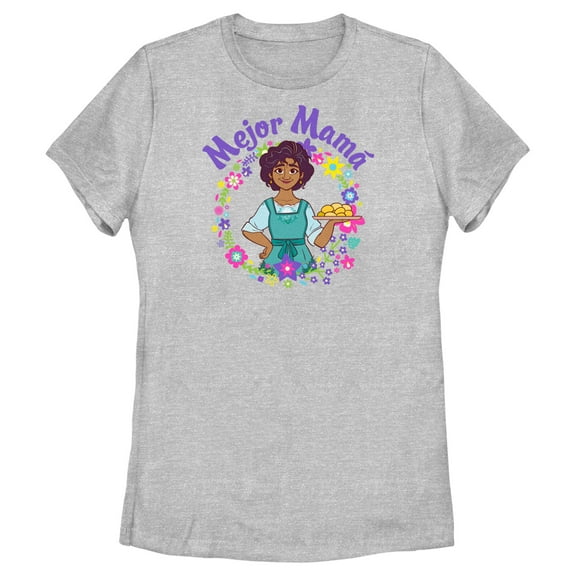 Women's Encanto Julieta Mejor Mama Circle Graphic Tee Athletic Heather Small