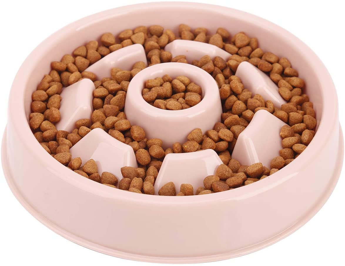 Lishi Dog Slow Feeder Bowl, Non Slip Puzzle Bowl AntiGulping Pet