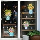 thumbnail image 1 of Calcomanía Floral, Arte Botánico para Pared, Pegatinas de Plantas con Diseño de Florero de Vidrio para Decoración del Hogar, Sala de Estar, Dormitorio, 1 of 7