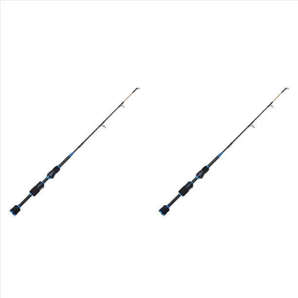 2X Cañas de Pescar en Hielo Portátiles de Invierno de 70 cm Combo Casting Caña Sólida Carretes de Pesca Caña de Pescar Cañas de Pescar en el Mar