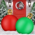 thumbnail image 1 of Adornos inflables con forma de bola de Navidad Jetec, 80 cm, PVC, 2 unidades, 1 of 6