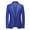 Blue, variant on Mens Blazer&Sport Coat One Button Slim Fit Blazer Jacket Big and Tall Shawl Collar Long Sleeve Sport Coat Business Casual Suit Jacket Black XXXXXXL
